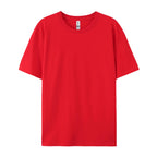 100% Cotton Solid Tshirts Men Woman Short Sleeve Fashion Brand Trend Casual Soft Clothing Tees Customized Products Summer Tops