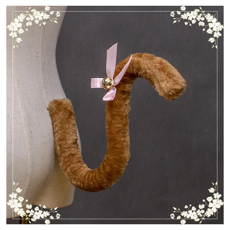 Cute Plush Cat Tail Kawaii Animal Tails Anime Cosplay Costumes Accessories Kitten Tails Maid Outfits Accessory Party Props Gift