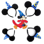2026 Mickey Mouse Plush Magic House Disney Headwear Cosplay Decoration Christmas Party Cloth Hair Band Adult Kids Halloween Part