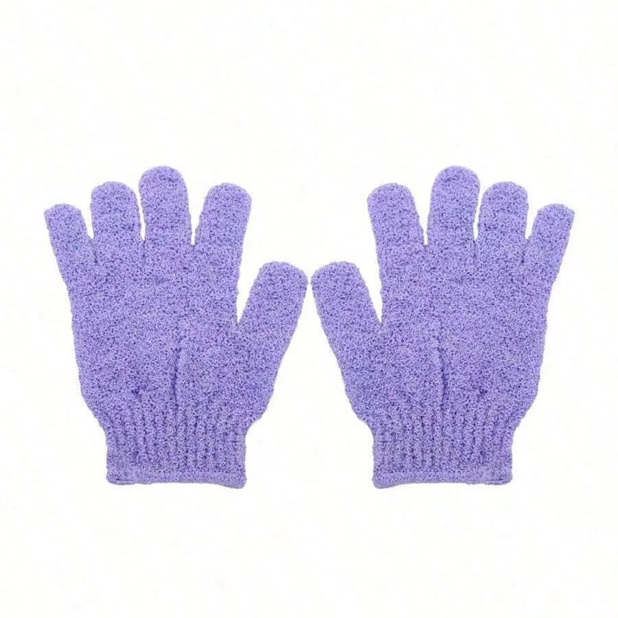 2pcs/6pcs/12pcs Reversible Exfoliating Shower Gloves, Body Scrub Gloves, ,Cleansing Tools Bath Towel Bath Products Back Scrub