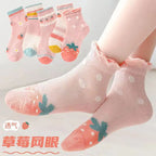 5 Pairs/ Lot Pure Colour Soft Breathable Cotton Kids School Socks Girls Boys Casual Grey Black White Sports Children's Socks