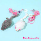 New Type Of Electric Cat Toy with 2 Ropes Smart Hanging Door Auto Swing Feather Toy A Self-entertainment And Cat-teasing Wonder