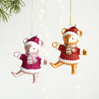 Christmas Atmosphere Balloon Dog Small Pendant Christmas Tree Snowflake House Pendant Small Ornament Wreath Accessory