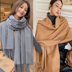 New Black Scarf Cashmere Woman Wool Ladies Scarf Warm Checkered Scarf Women's Winter Scarves Autumn XWJ07