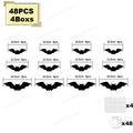 Halloween Bat & Spider Night Light Wall Decor – 3D Glow Stickers