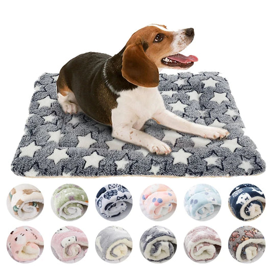 Flannel Pet Sleeping Mat & Dog Bed