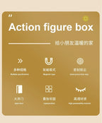 1/2/3/4PCS Acrylic Clear Display Storage Box for Fingures Foldable Display Case for Figurines Dolls Action Figure Organizer box