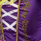 Girls Rapunzel Princess Costume Dress – Tangled Cosplay Outfit