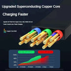 3 in 1 Retractable USB 100W Cable Fast Charging Micro USB 5A Type-C Android Suitable for iPhone Xiaomi Huawei Samsung Charging