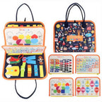 Busy Board Montessori Toys Gifts, Sensory Toys,Educational Travel Toys, Preschool Activities for Learning Fine Motor Skills