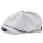 Retro Newsboy Octagonal Beret Cap for Classic Casual Style
