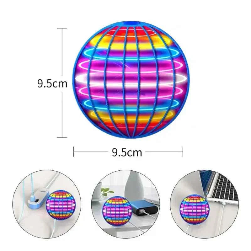 LED Flying Boomerang Ball Hand Controlled Spinner Toy for Kids