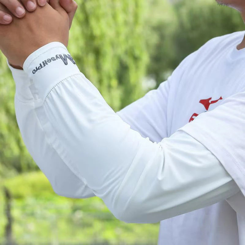 Cooling Arm Sleeves Breathable Sun Protection Ice Slik Sleeves Summer Outdoor Sports Driving Cycling Sleeves Men Loose Arm 2026