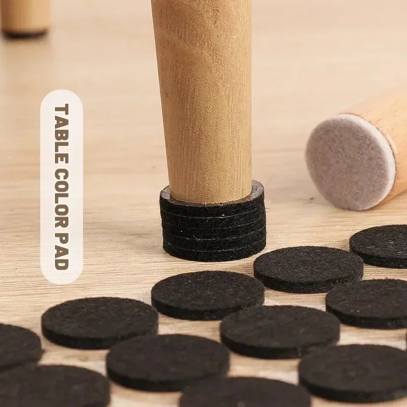 Thickened Self-adhesive Felt Chair Leg Pads Anti Slip Scratch Resistant Noise Resistant Floor Furniture Protection Pads Gaskets