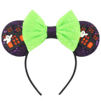 2026 Latest Halloween Cobweb Ears Headband Women Festival DIY Mouse Hairband Kids Party Villains Cosplay DIY Hair Accessories