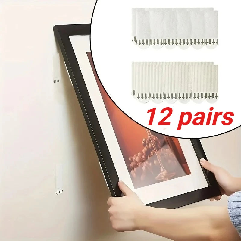 Heavy Duty Non Perforated Hanging Picture Strip - Easy to Use Non Trace Frame Adhesive Buckle Accessories Wall Hooks