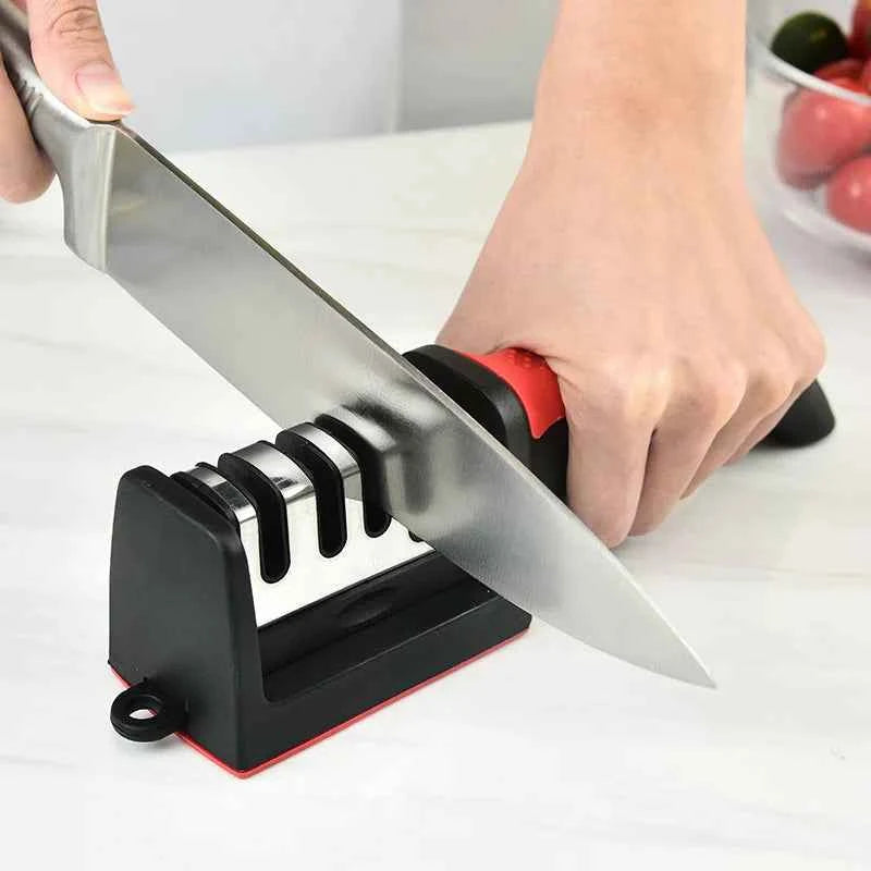 Knife Sharpener – Multi Functional Handheld Kitchen Sharpening Tool