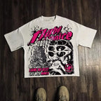Harajuku Letter Graphic T Shirts Y2k Tops Men Women High Street Oversized T Shirt Pro Choice Streetwear Vintage Tee Clothing