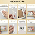 Heavy Duty Non Perforated Hanging Picture Strip - Easy to Use Non Trace Frame Adhesive Buckle Accessories Wall Hooks