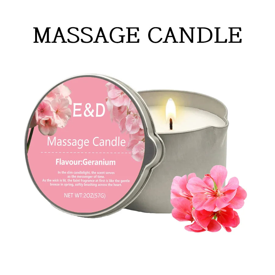 Massage Oil Candle, for Stress Relief and Skin Moisturizing, Scented Candles Aromatherapy SM Product Spa Essentials, Luxury Cand