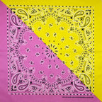 New Fashion Hip Hop 100% Cotton Bandana Square Scarf Gradient Color Paisley Headband Printed For Women/Men/Boys/Girls