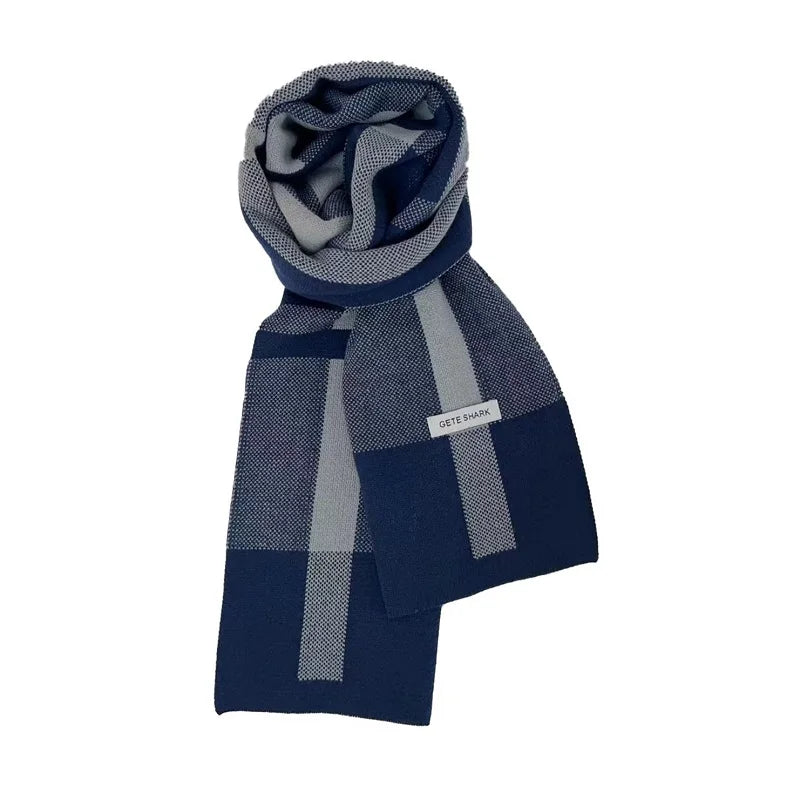 Winter Men Scarf Keep Warm Scarf Casual Fashion Brand Designers Knit Neckerchief Patchwork Copy Cashmere Scarf Shawl Wrap AC2228