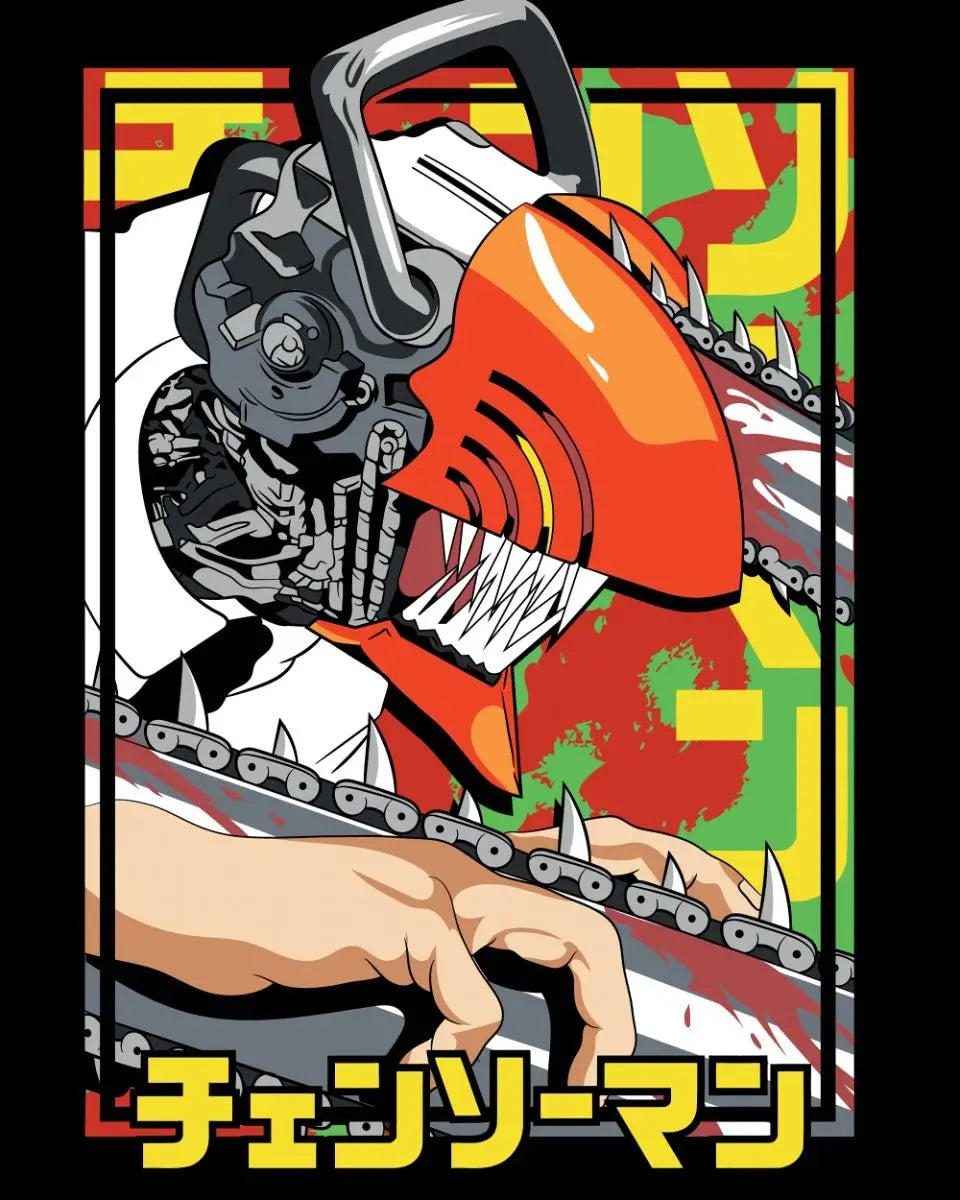 Chainsaw Man Poster Print For Bedroom Living Room Home Decor Japanese Anime Manga Denji Wall Art Cartoon Canvas Painting