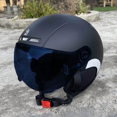 PEMILA Cycling Helmet With Goggles Lens Ear Protection Reflective Sticker Bicycle Helmet MTB Road E-Bike Bike Helmet For Adult