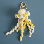 Funny Shrimp Crochet Keychain Cute Ocean Bag Charm