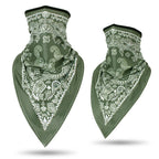 Men Women Bandanna Mask Sports Paisley Bandana Wrap Triangle Face Cover Ski Tube Scarf Fishing Hunting Hiking Neck Gaiter Shield