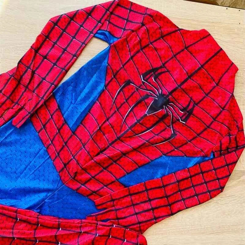 Kids Superhero Spider Costume Spandex Jumpsuit – Cosplay Bodysuit