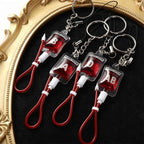 New Style 1 Pcs Blood Type A B O AB Plasma Pack Blood Bag PVC Pendant DIY Jewelry Making Gift Charm Keychain Accessory Keyring