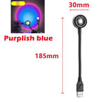 RnnTuu Led USB Sunset Lamp Projector Home Decor Night Light Portable Mood Light For Living Room Wall Photography Neon Lights