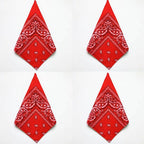 1/4/9pcs Men Women Bandana Hairband Cowboy Mens Biker Sports Headwear Wrist Hairwrap Single Sided Head Wrap Scarf Paisley