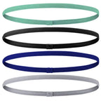 4PCS Unisex Sports Thin Headband Non-Slip Elastic Women Men Yoga Hair Bands Sweatband Football Running Biking Sports Hairband