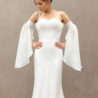 1Pair Summer Sun Protection Cuffs Long Detachable Sleeves Simple Decorative for Wedding or Daily Wear Oversleeve Accessories