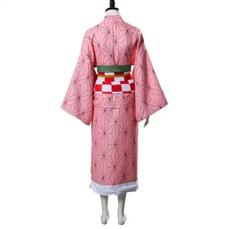 Nezuko Kamado Anime Cosplay Costume – Demon Slayer Kids Outfit