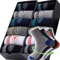 5/10 pairs Breathable Men's Basketball Crew Socks for Spring and Fall Sweat Absorption Deodorant Sports Stockings