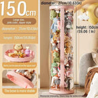 Transparent Doll Storage Box Plush Toy Organization Toy Storage Tube DIY Zipper Bins Kid Christmas Gift Children's Toy Organizer
