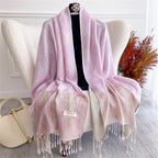 Bohemian Autumn Scarf Cashmere Women Jacquard Pashmina Design Floral Female Thick Blanket Soft Bufanda Warm Shawl Poncho Stole