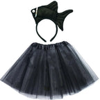 Animals  Children  Headband Tutu Skirt Tail Bow Kids  Girl Party Props Elephant Tiger Fox     Halloween Costume Cosplay