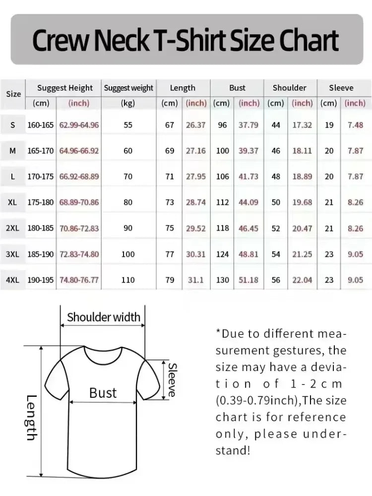 Men's T-shirt Pure Cotton Double Sided Digital Print With Colorful Crosses Graphic Unisex Breathable y2k graphic t shirts goth