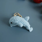Funny Shrimp Crochet Keychain Cute Ocean Bag Charm