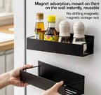 2pcs Magnetic Storage Shelf Household Kitchen Refrigerator Washing Machine Side Hanging Storage Rack, Multifunctional Storage