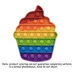 Silicone Rubber Anti Anxiety Stress Relief Push Pop Bubble Rainbow Pumpkin Ghost Fidget Toys Squeeze The Toy for Kids Adults