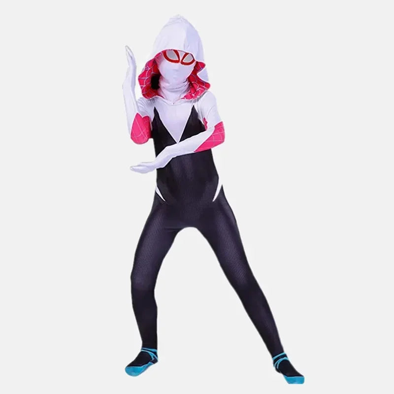 Kids Superhero Spider Costume Spandex Jumpsuit – Cosplay Bodysuit