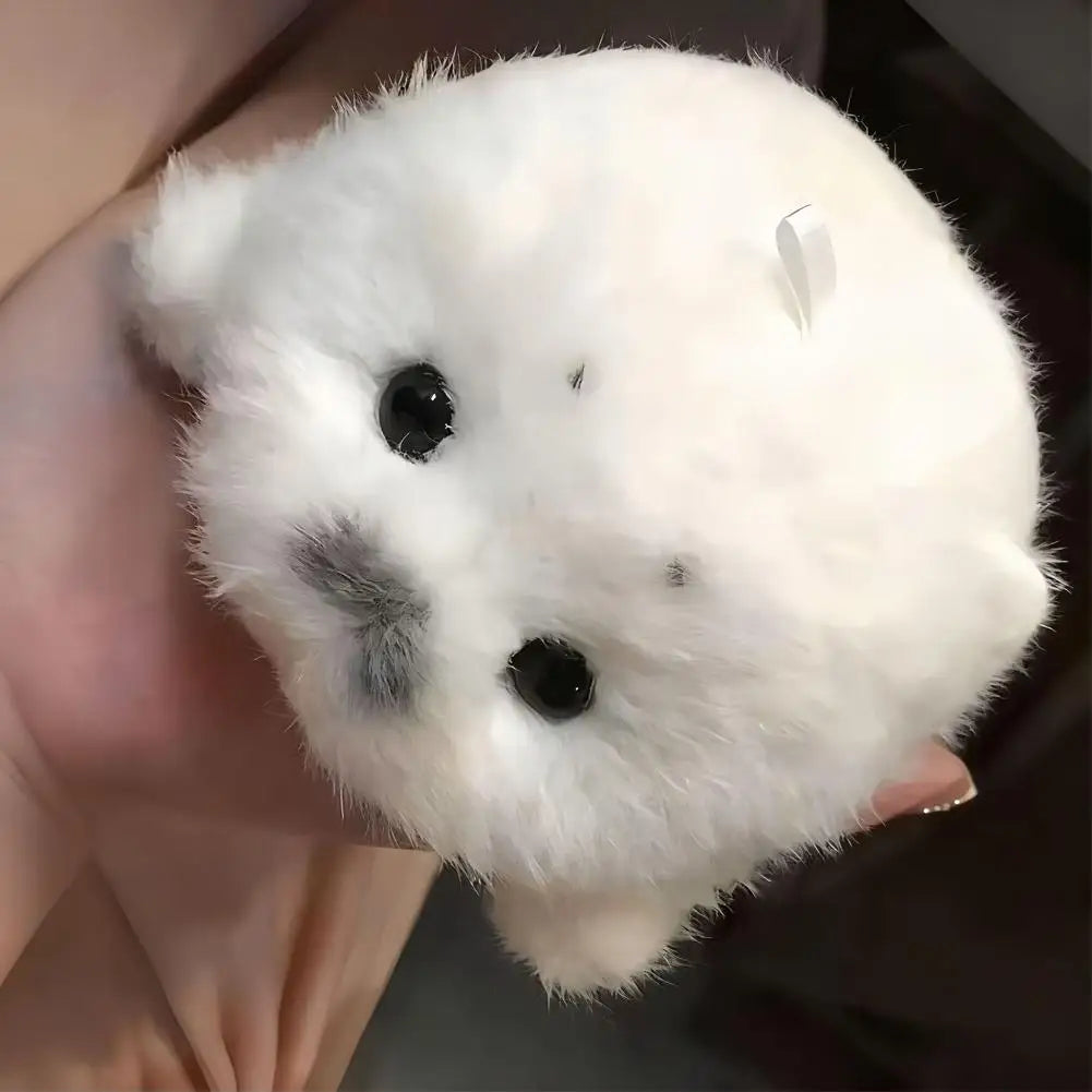 Soft Grey Seal Plush Keychain White Seal Plushies Animal Pendant Fashion Stuffed Doll Keyring Car Key Accessories Car Ornaments