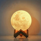 1 LED Moon Light Galaxy Light, DIY Moon Night Light, Girl, Boy, Child, Woman Birthday Gift, Bedroom Decoration (Warm Light)