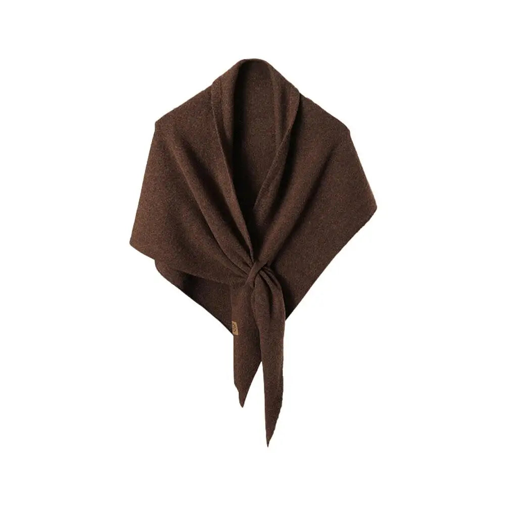 Autumn&Winter NEW Women's Neck Wrap Wool Blended Triangular Shawl Female Thickened Knitted Warm Shoulder