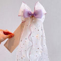 Mesh Bow Hair Accessory Children's Sweet Princess Hair Clip Girl's Ponytail Top Clip